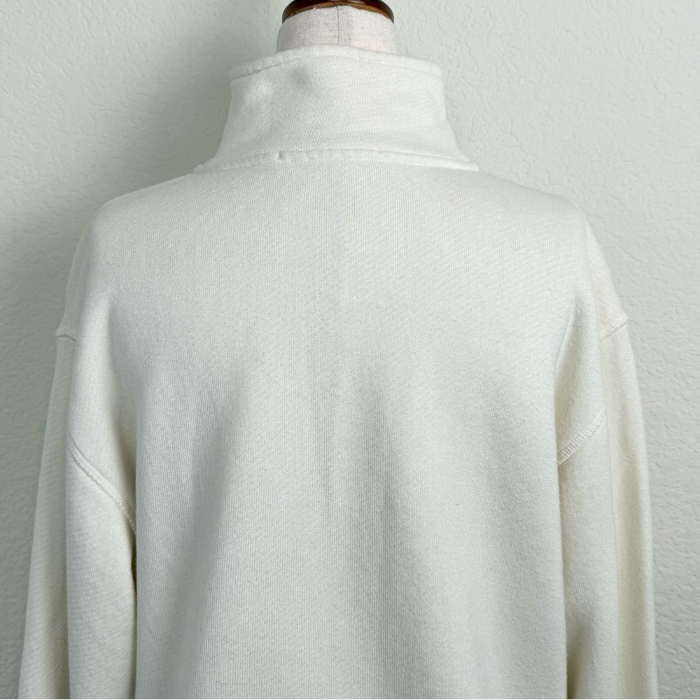 Jenni Kayne Quarter Zip Sweatshirt in Cream Size Small - Picture 8 of 14
